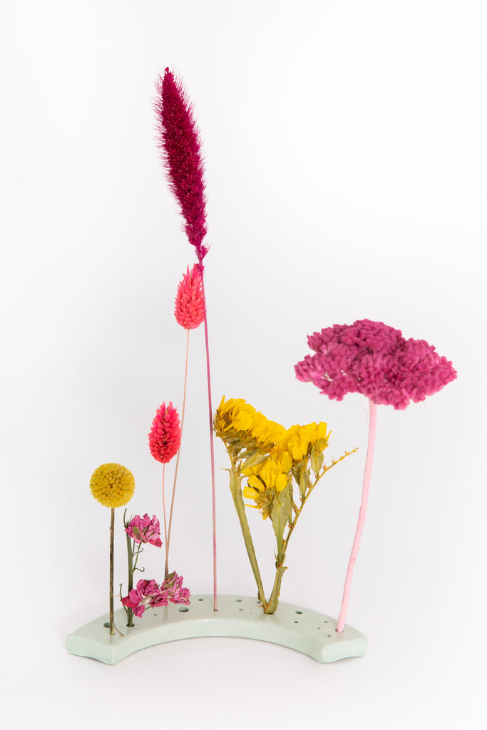 Bloemenpodium inclusief 10 losse bloemen