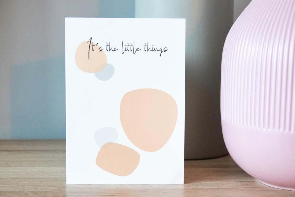 Kaart "It's the little things"